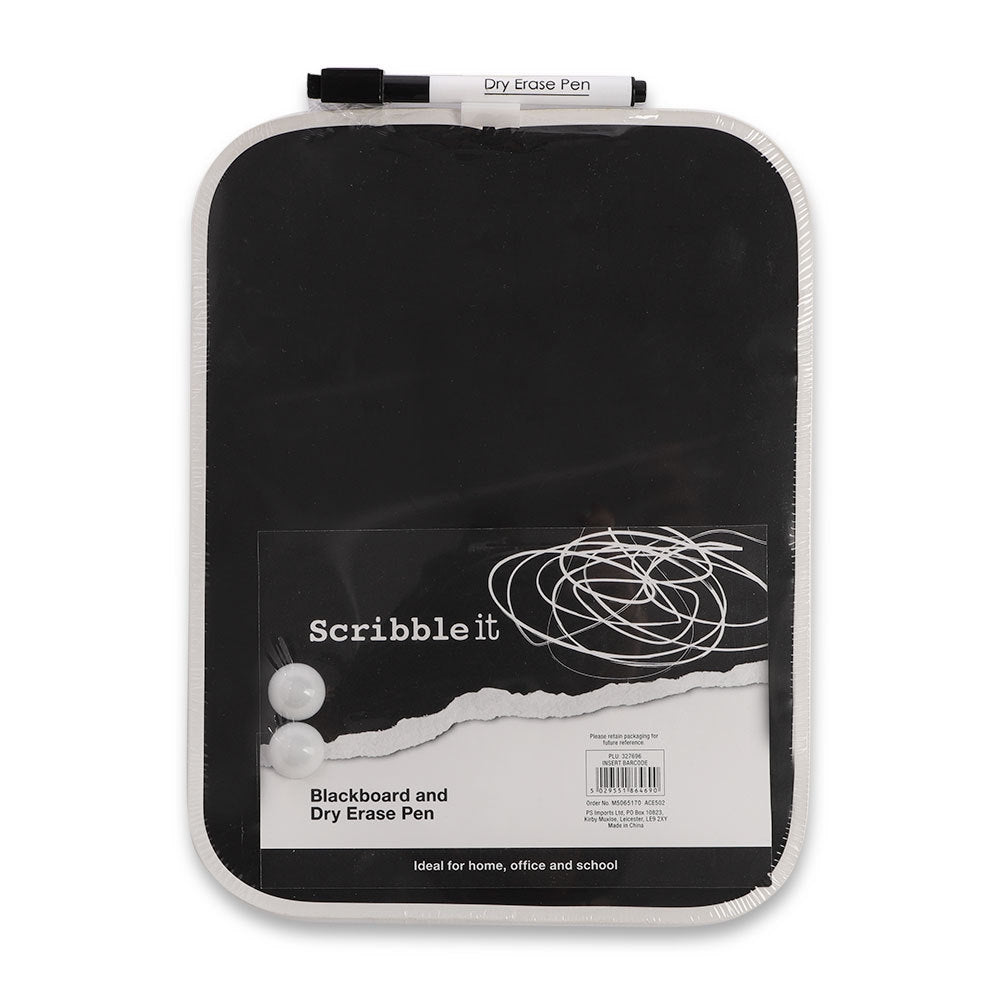 Blackboard And Pen Black 327696-BLACK