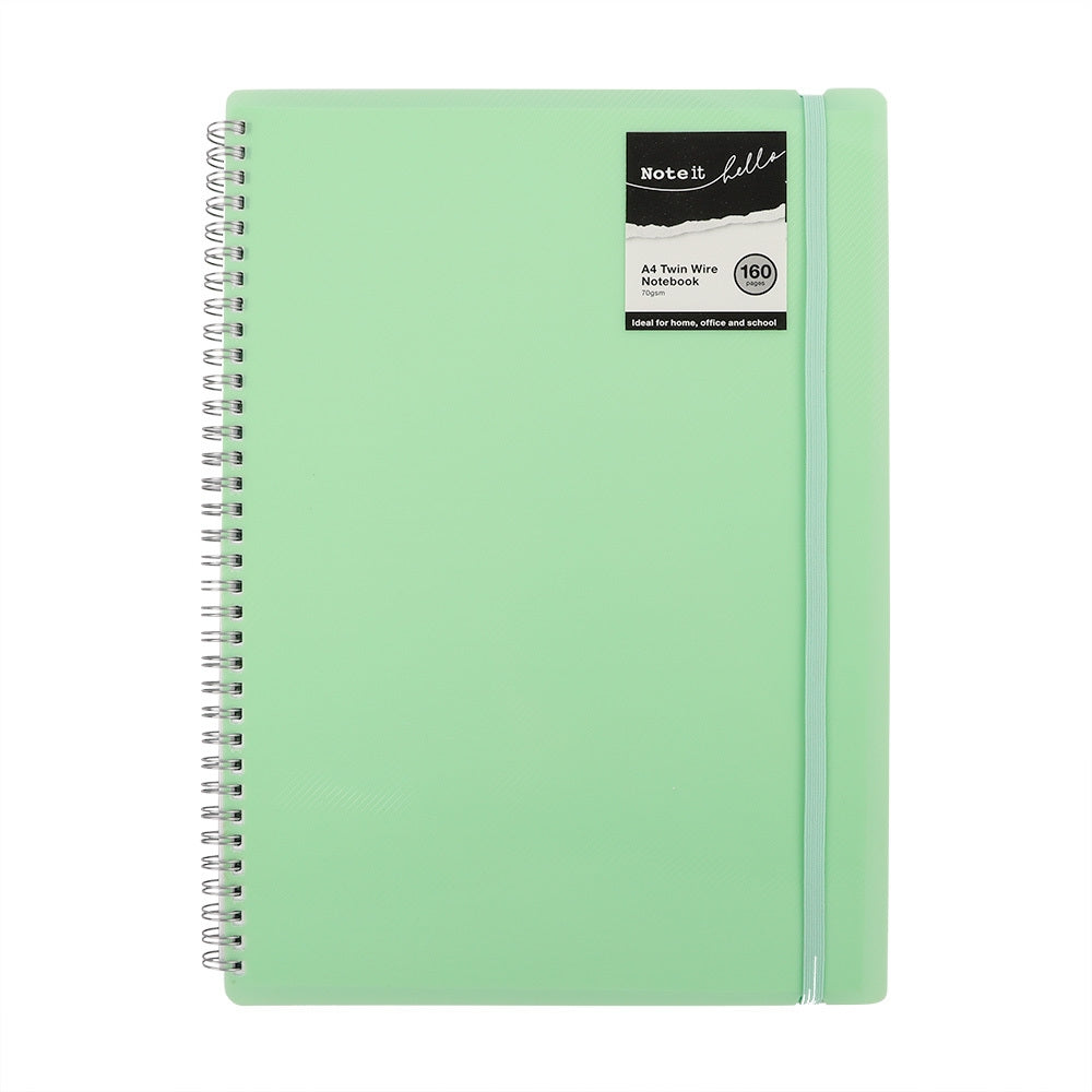 A4 Twin Wire Note Book Green 327714-A4-TWIN-WIRE-NOTE-BOOK-GREEN
