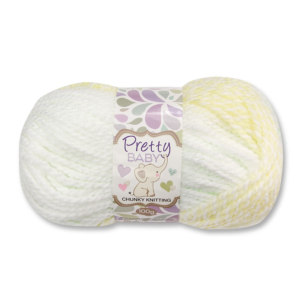 Pretty Baby Chunky Knit Yarn 1X100G Yellow 269502-YELLOW