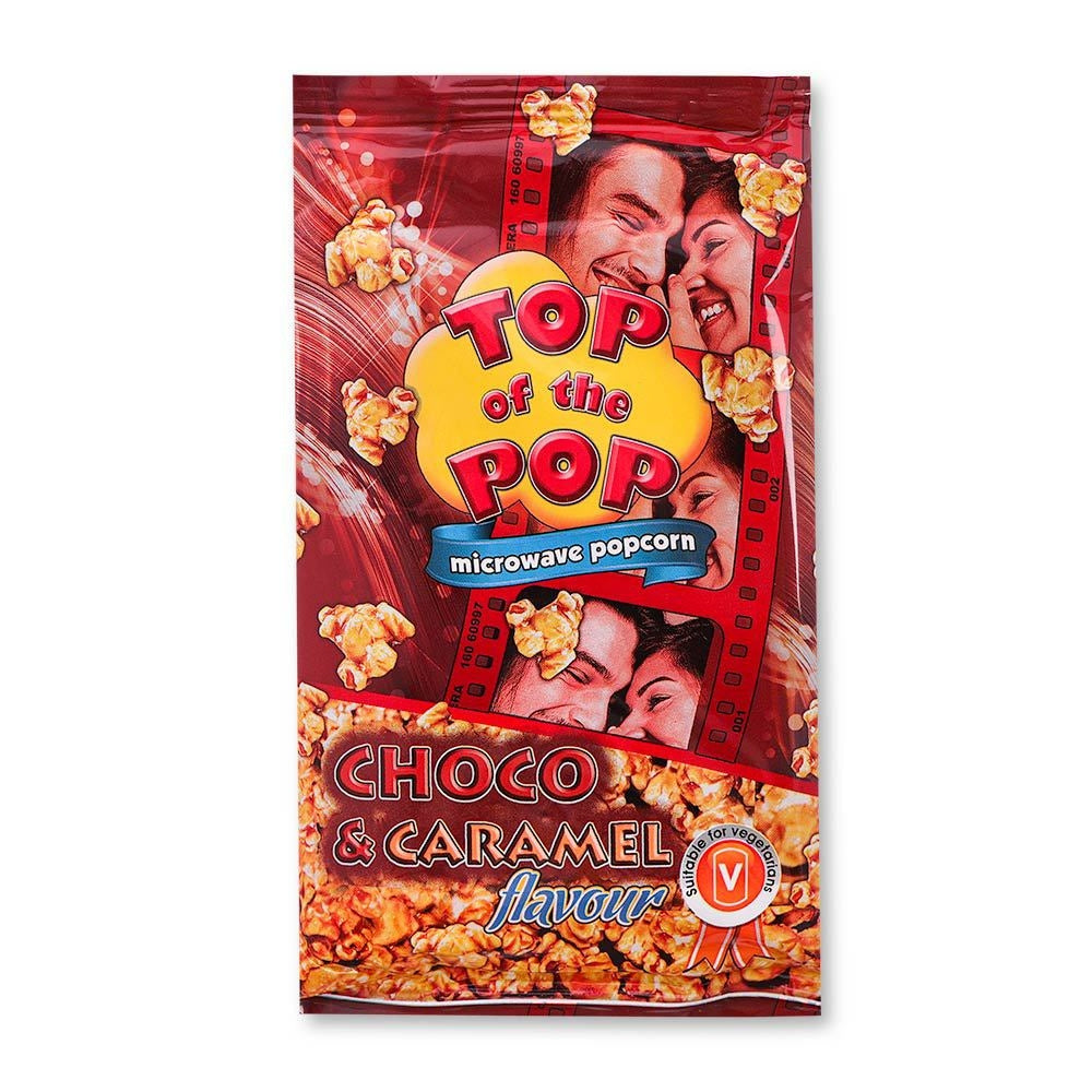 Top Of The Pops Chocolate & Caramel Microwave Popcorn 303296