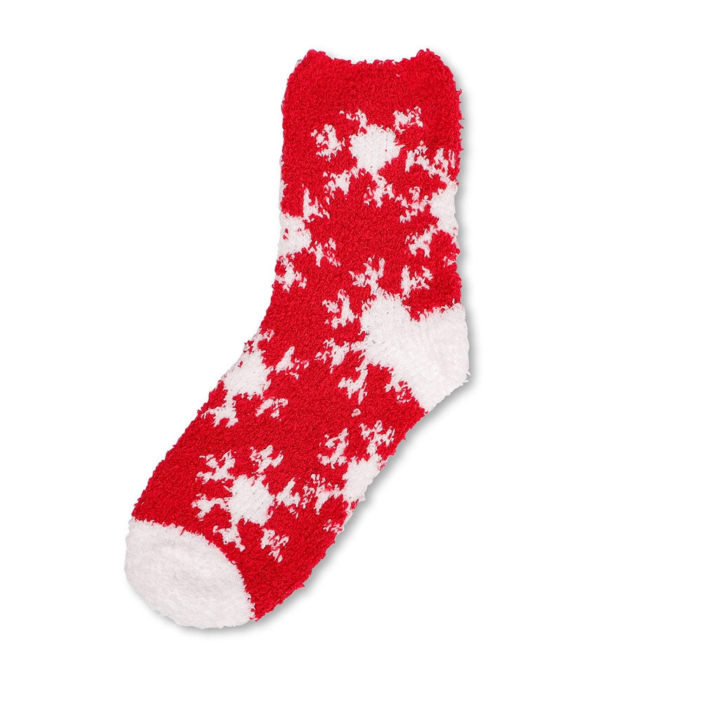 Ladies Red Snuggle Socks 332665-RED