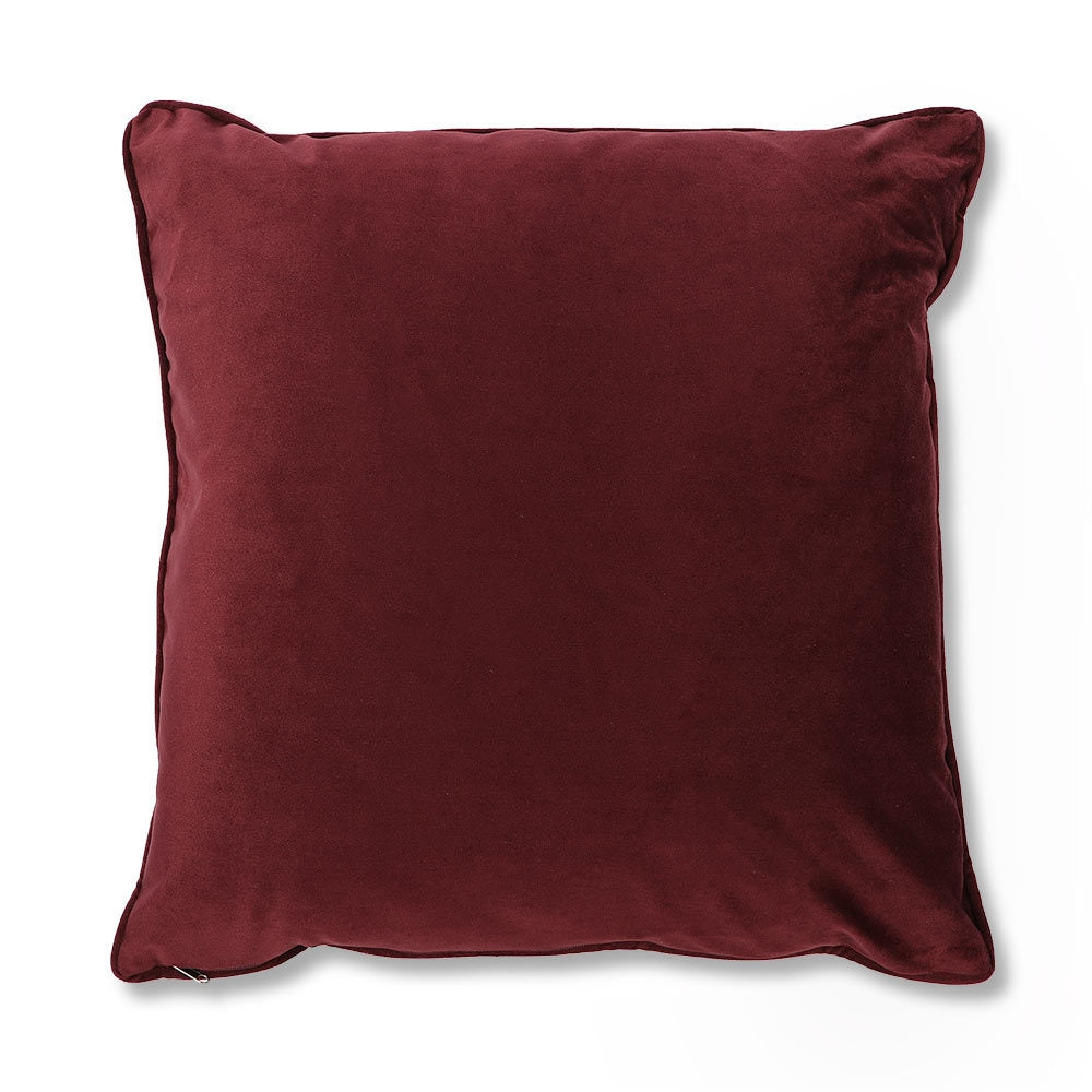 Velvet Cushion Claret 329860-CLARET