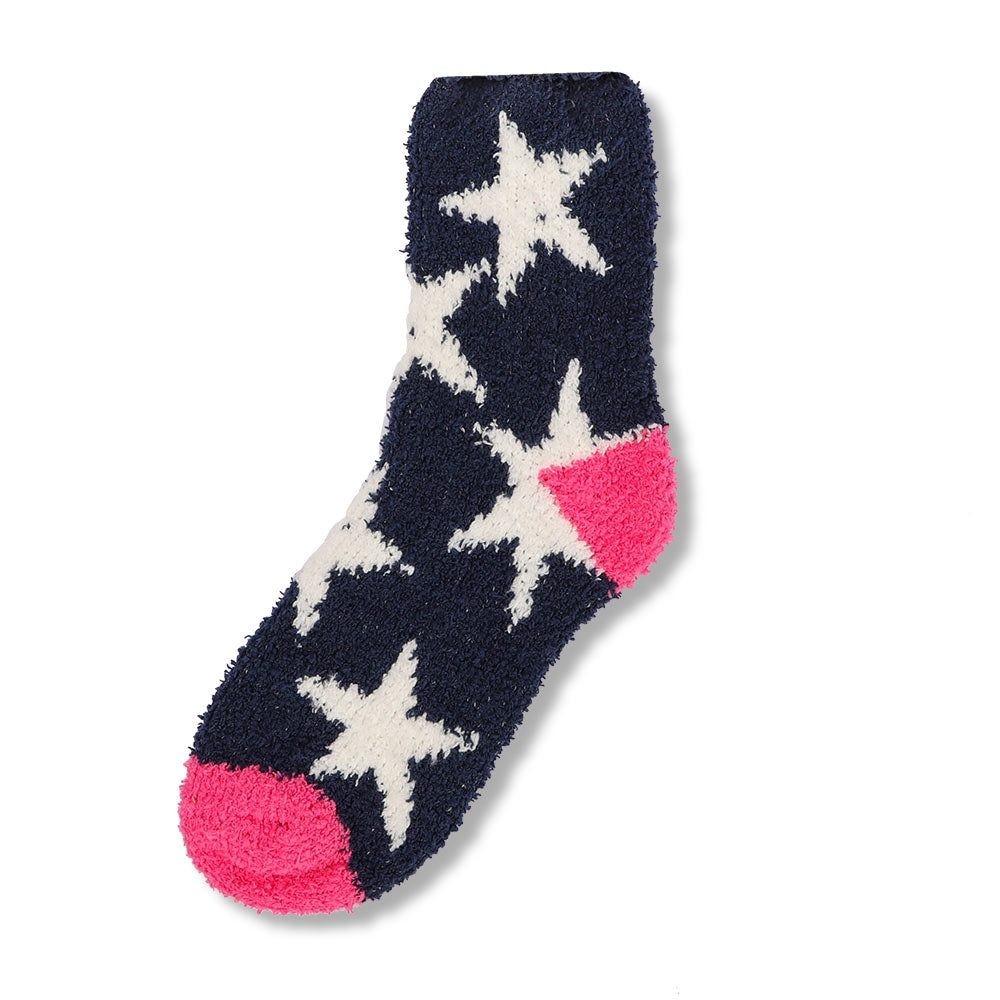 Ladies Stars Print Snuggle Socks 332665-STARS