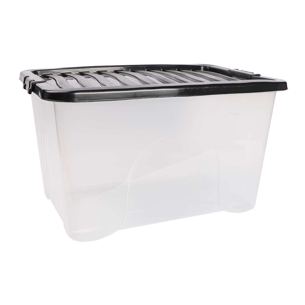 Plastic Storage Box With Lid 65 Litres