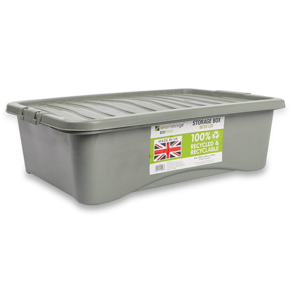 Grey Recycled Storage Box 32L 334794