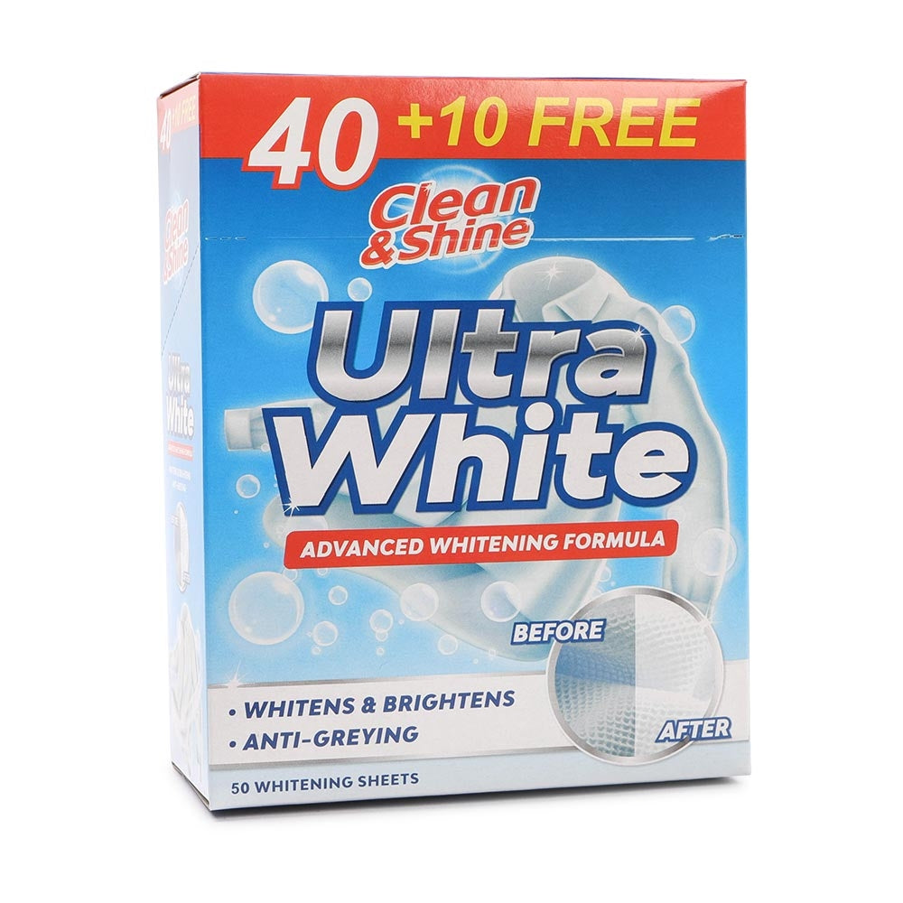 Ultra White Whitening Sheets 50 Pack 325101