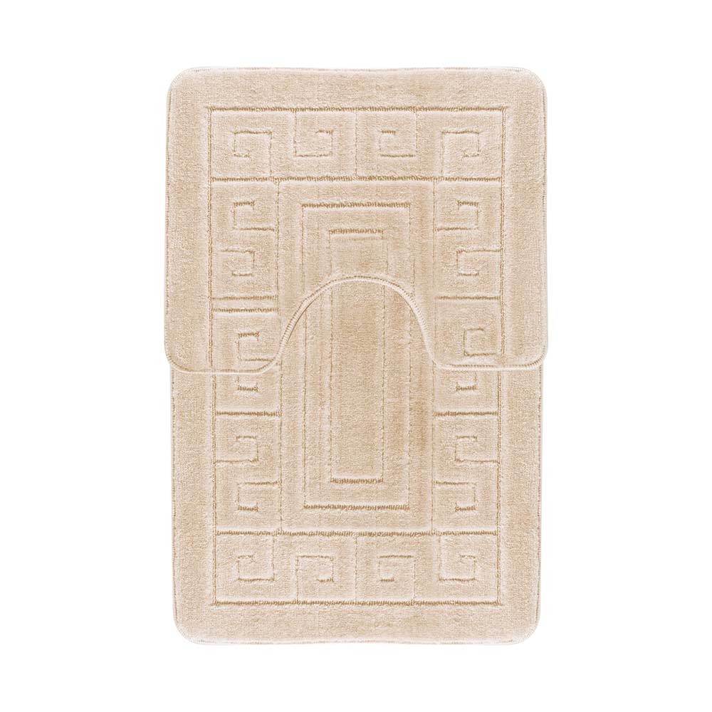 Greek Key Bathmat & Pedestal Set