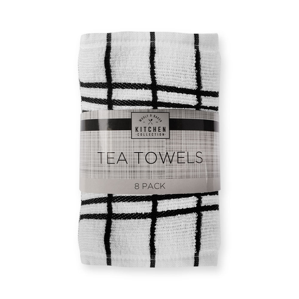 8 Pack Tea Towels 336884