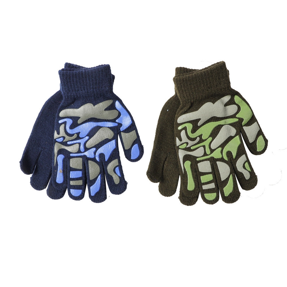 Boys Camo Grip Gloves 341931