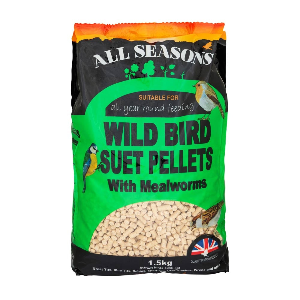 Wild Bird Seed Suet Pellet With Mealworm 1.5Kg | Poundstretcher 233934