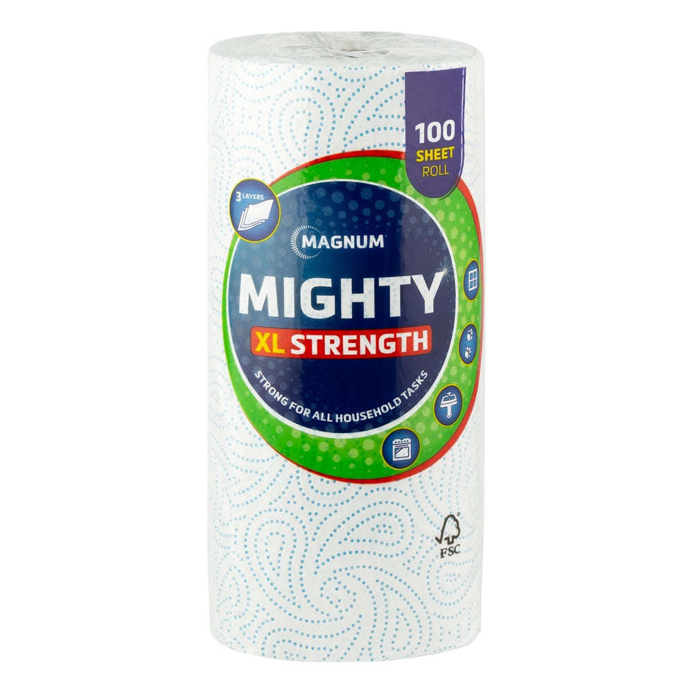 Magnum Mighty 3 Ply Kitchen Roll - 100 Sheets 260645