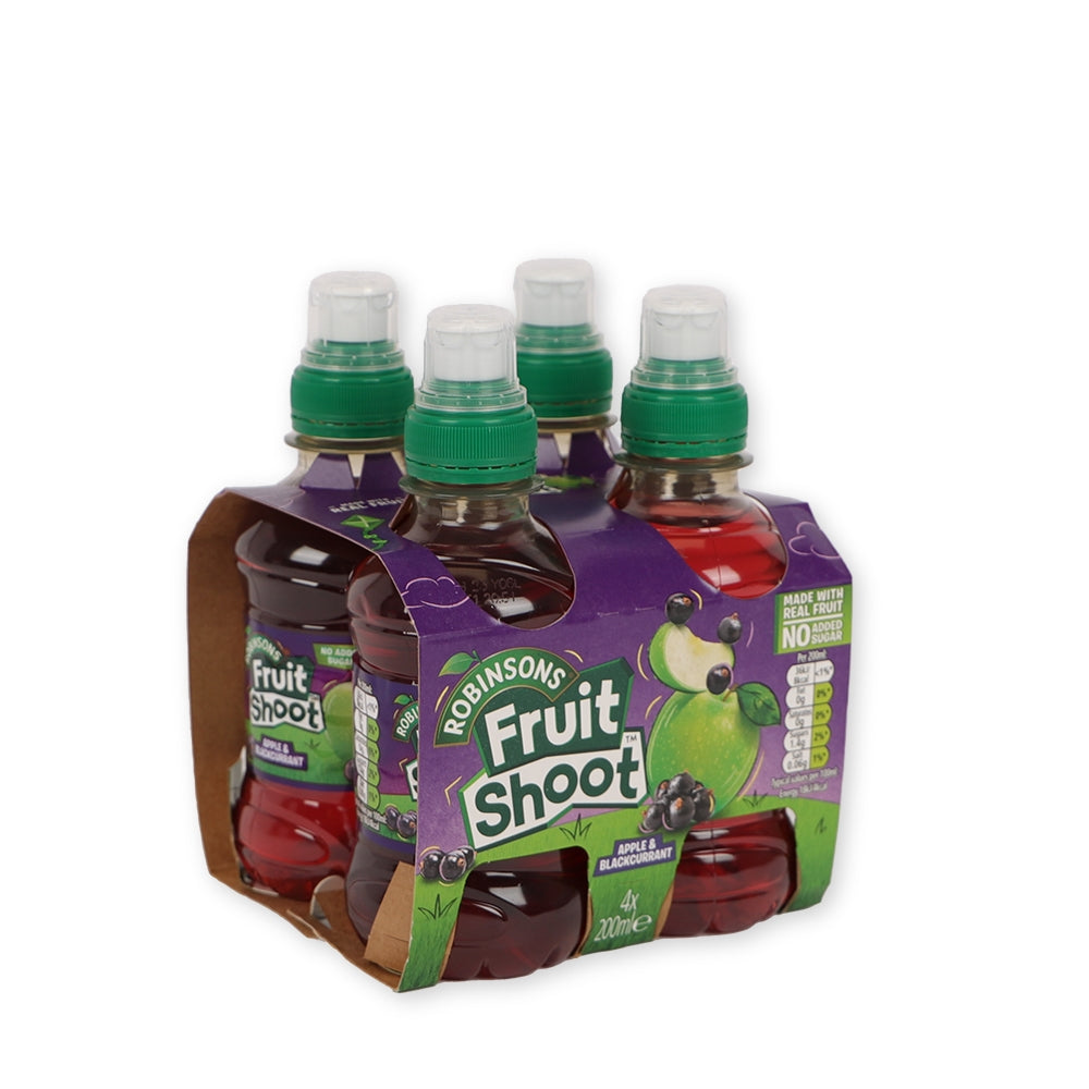 Robinsons Apple & Blackcurrant Fruit Shoot 4 Pack | Poundstretcher 270044