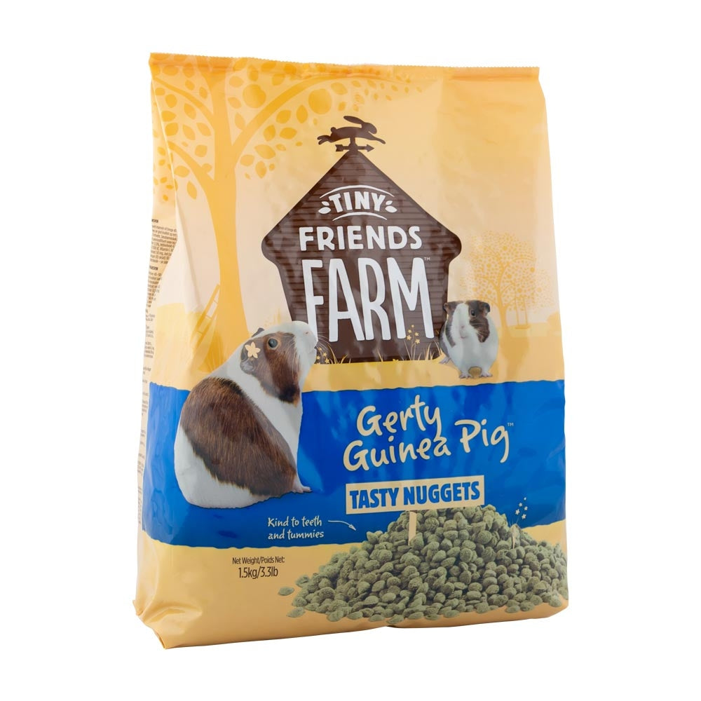 Tiny Friends Farm Gerty Guinea Pig Tasty Nuggets 1.5Kg | Poundstretcher 272185