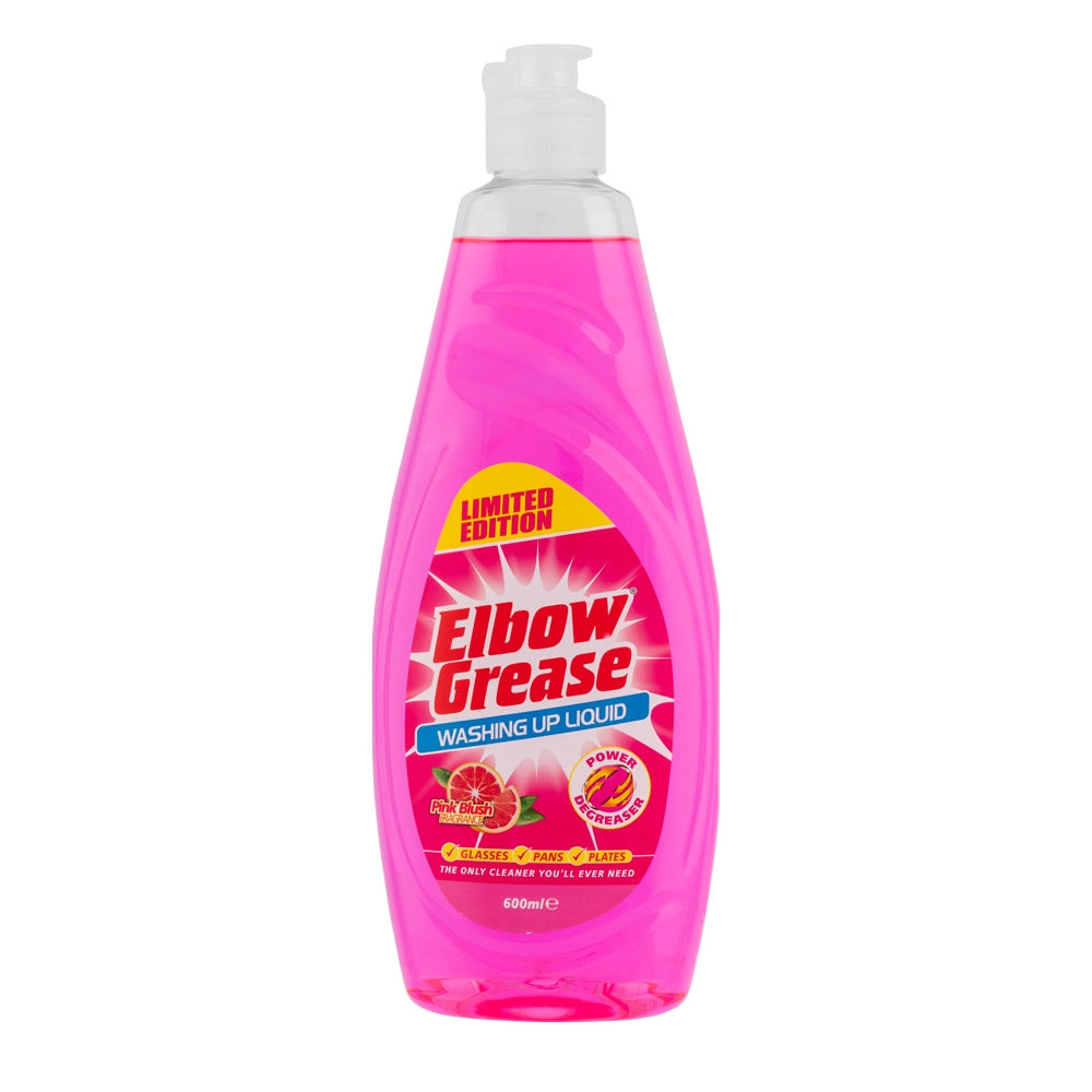 Elbow Grease Washing Up Liquid Pink Blush 600Ml | Poundstretcher 275523