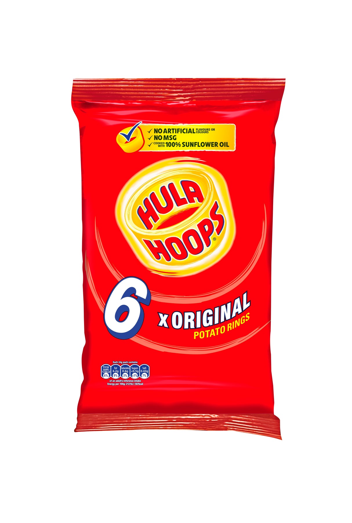 Hula Hoops Original 6 X 24G Pack | Poundstretcher 283651