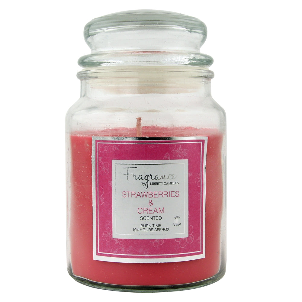 18Oz Jar Candle - Strawberries & Cream 295185