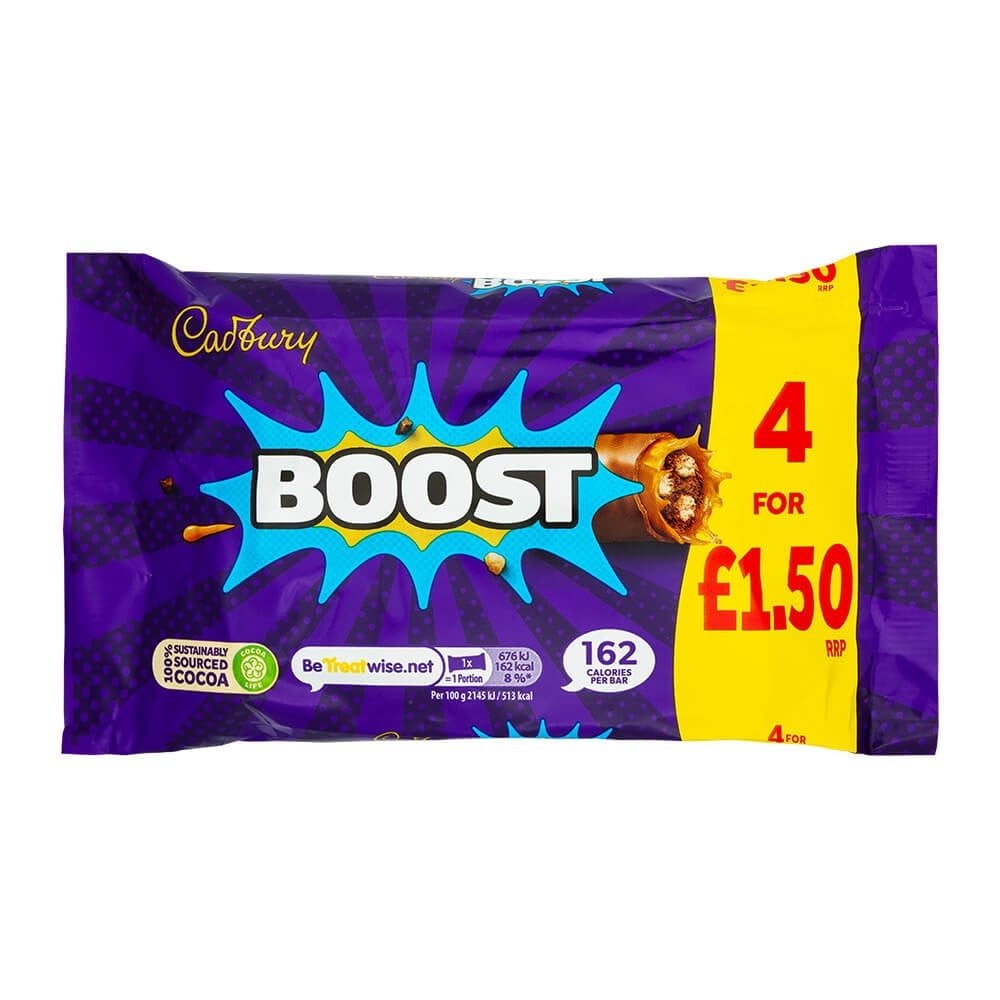 Cadbury Boost Chocolate 4 Pack 300393