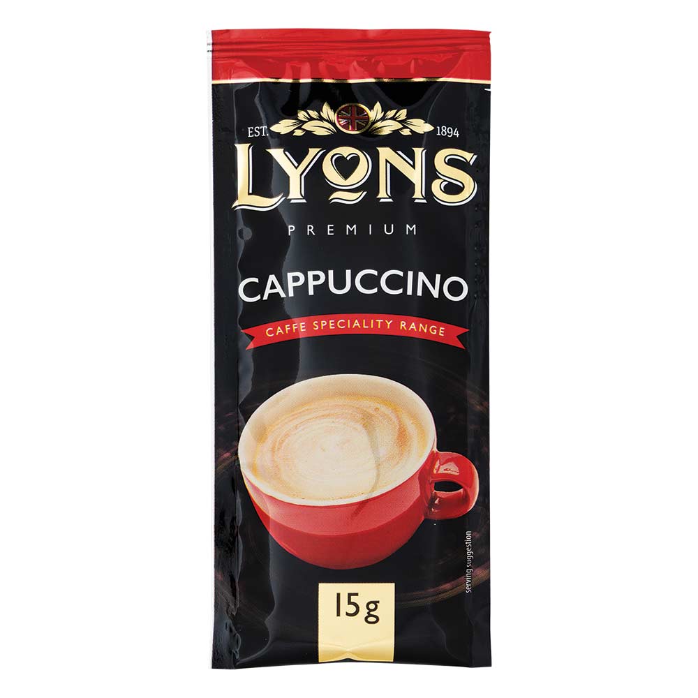 Lyons Premium Cappuccino Sachets 15g x 12 Pack
