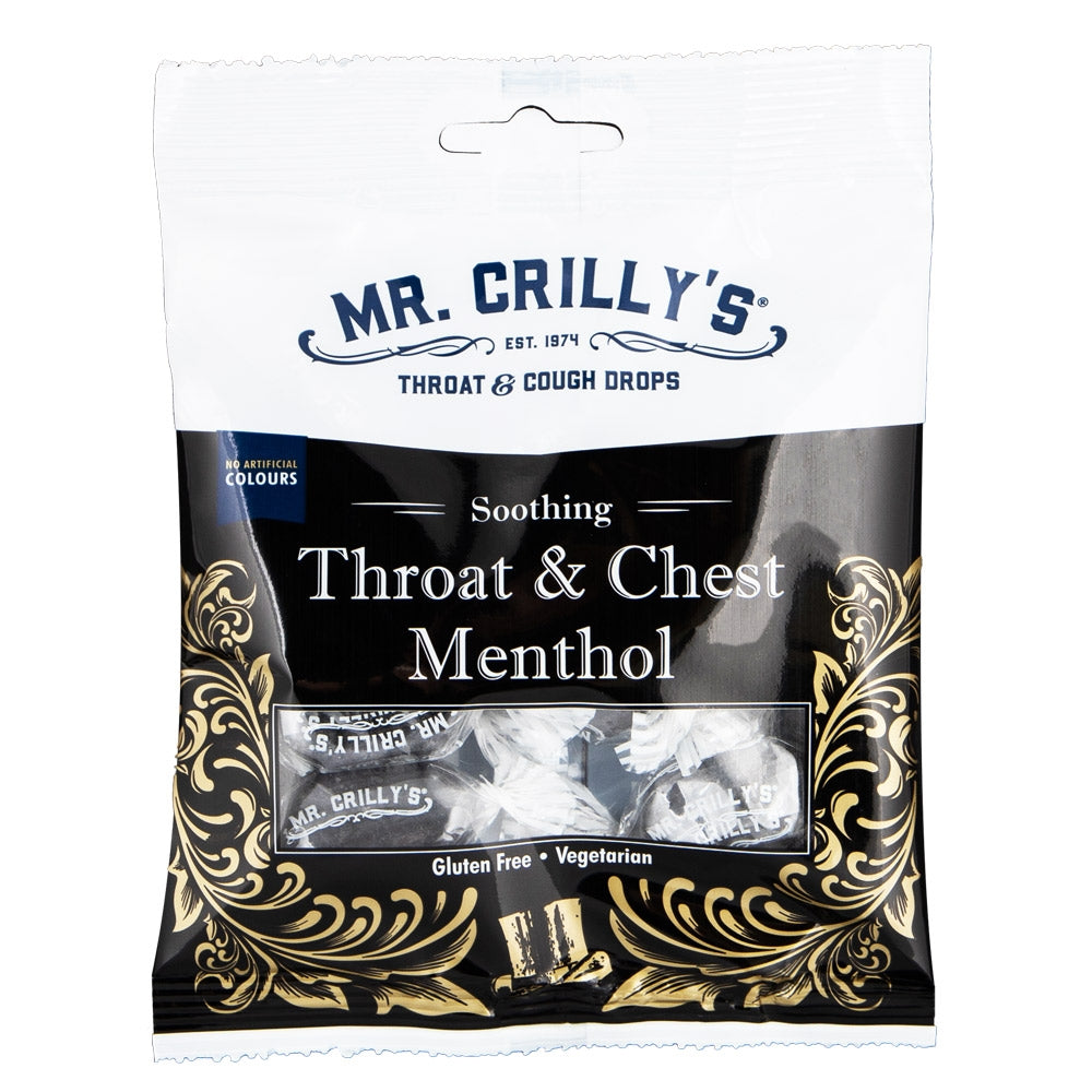 Mr. Crilly'S Throat & Chest Menthol Sweets 90G 307613