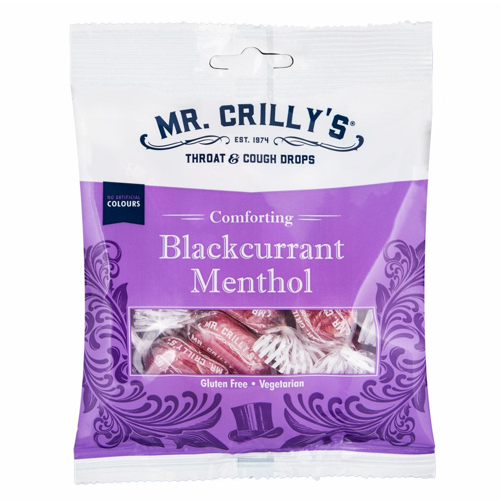 Mr. Crilly'S Blackcurrant Menthol Sweets 90G 308257