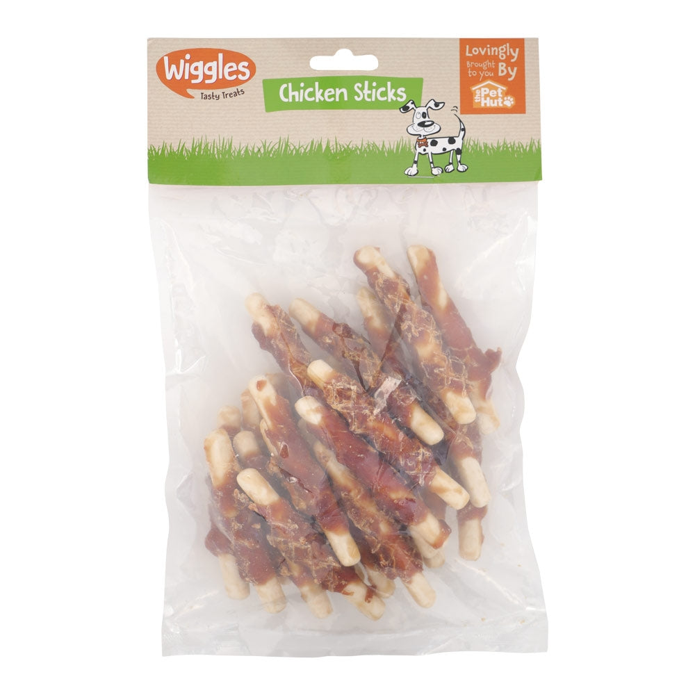 Wiggles Chicken Sticks Dog Treats - 300G 310352