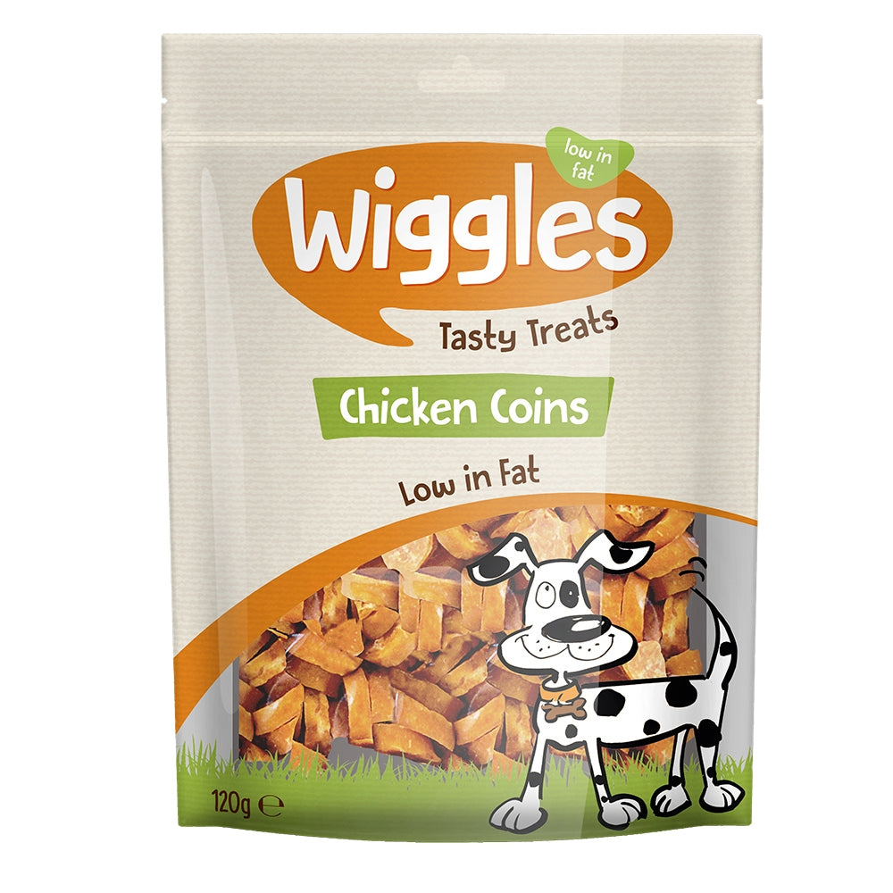 Wiggles Chicken Coins Dog Treats 120G 314490