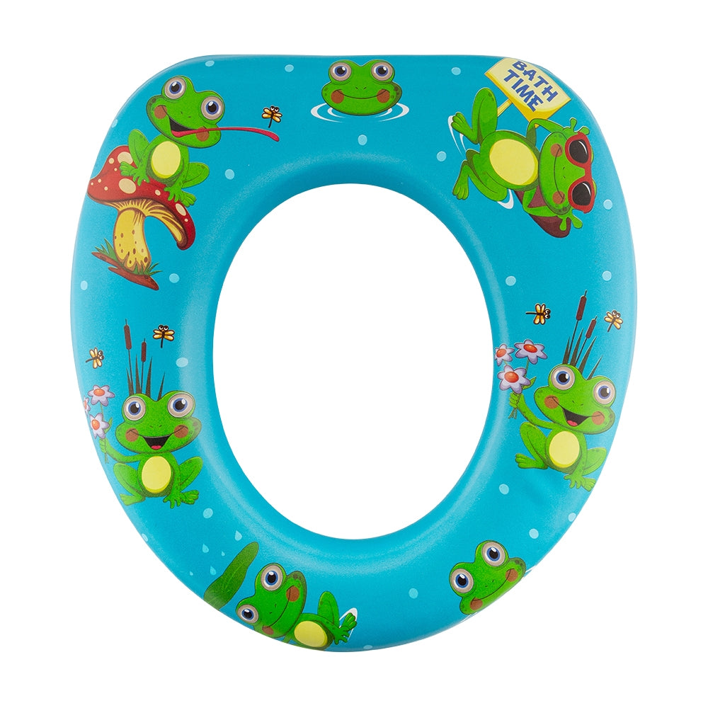 Padded Toddler Training Toilet Seat - Freddie The Frog 314771 - FREDDIE THE FROG