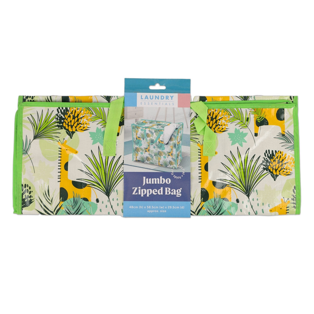 Jumbo Zipped Green Laundry Bag 315906-GREEN