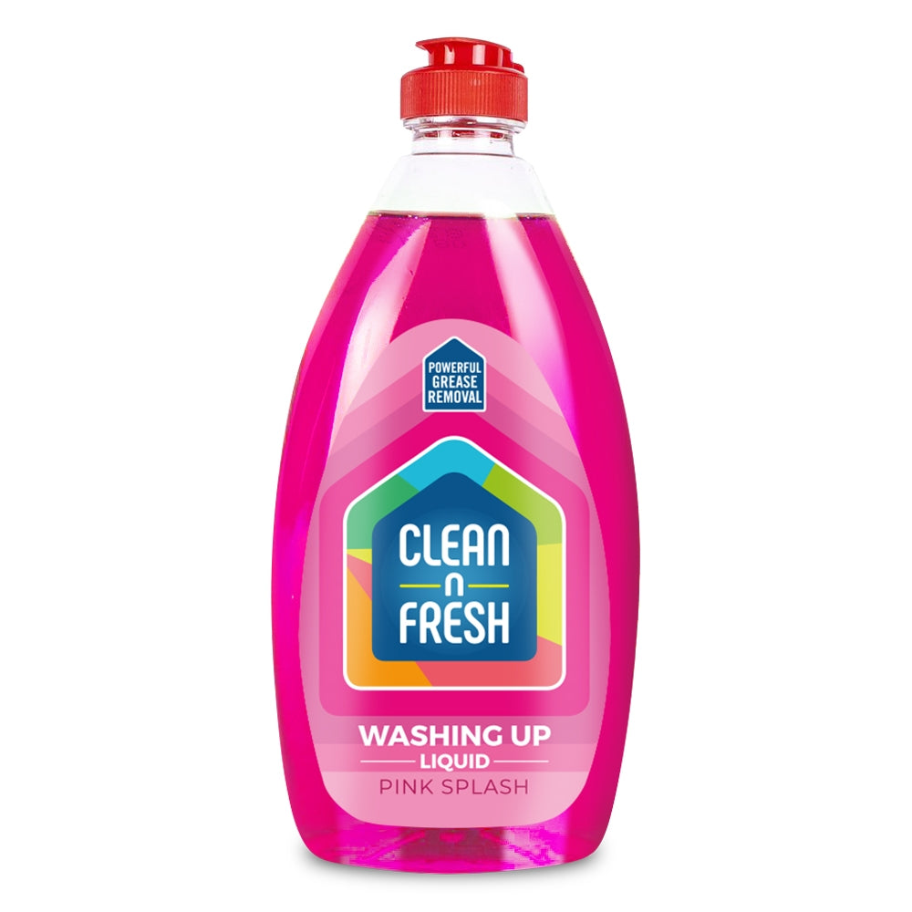 Clean N Fresh Washing Up Liquid Pink Splash 500Ml 322553
