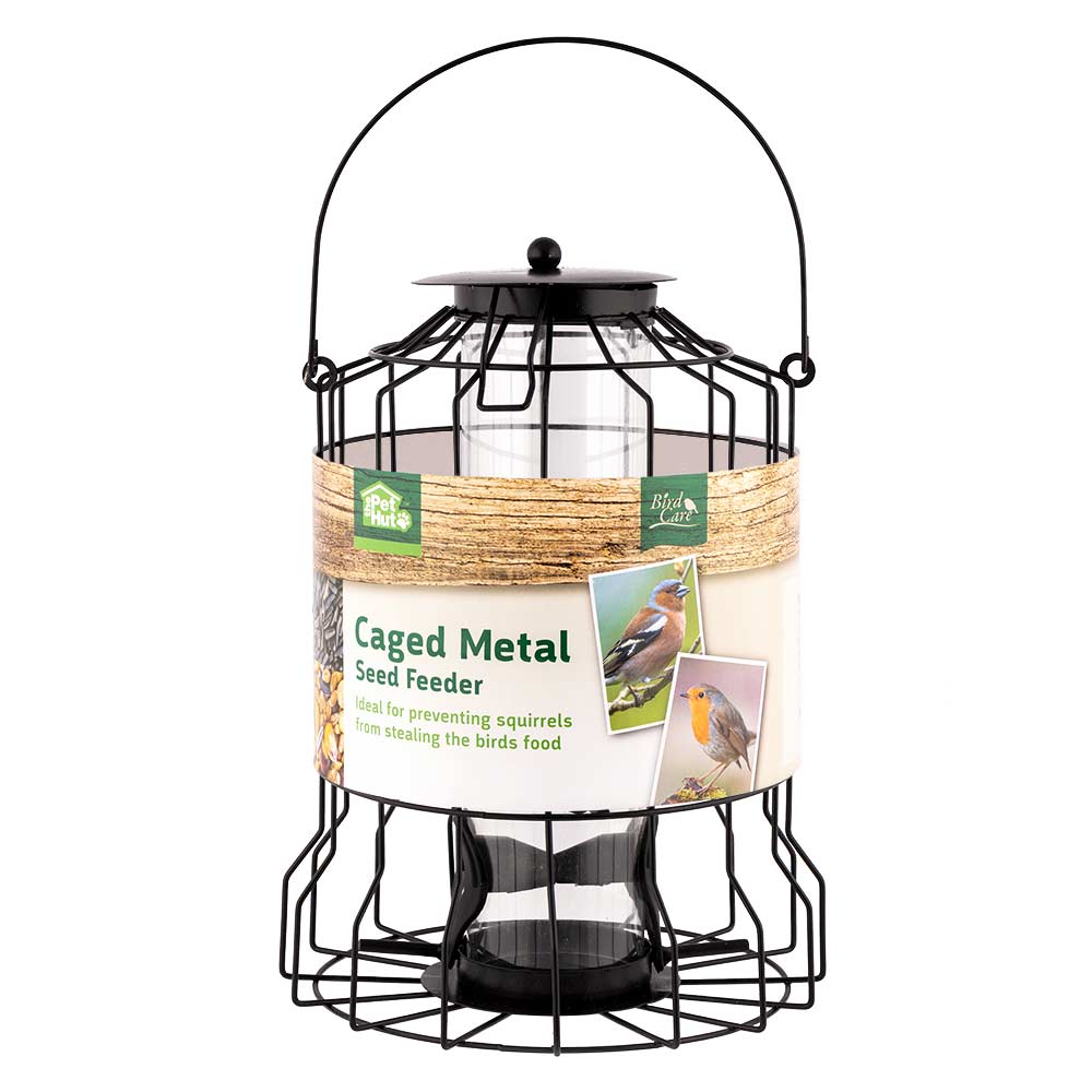 Squirrel Proof Caged Wild Bird Seed Feeder