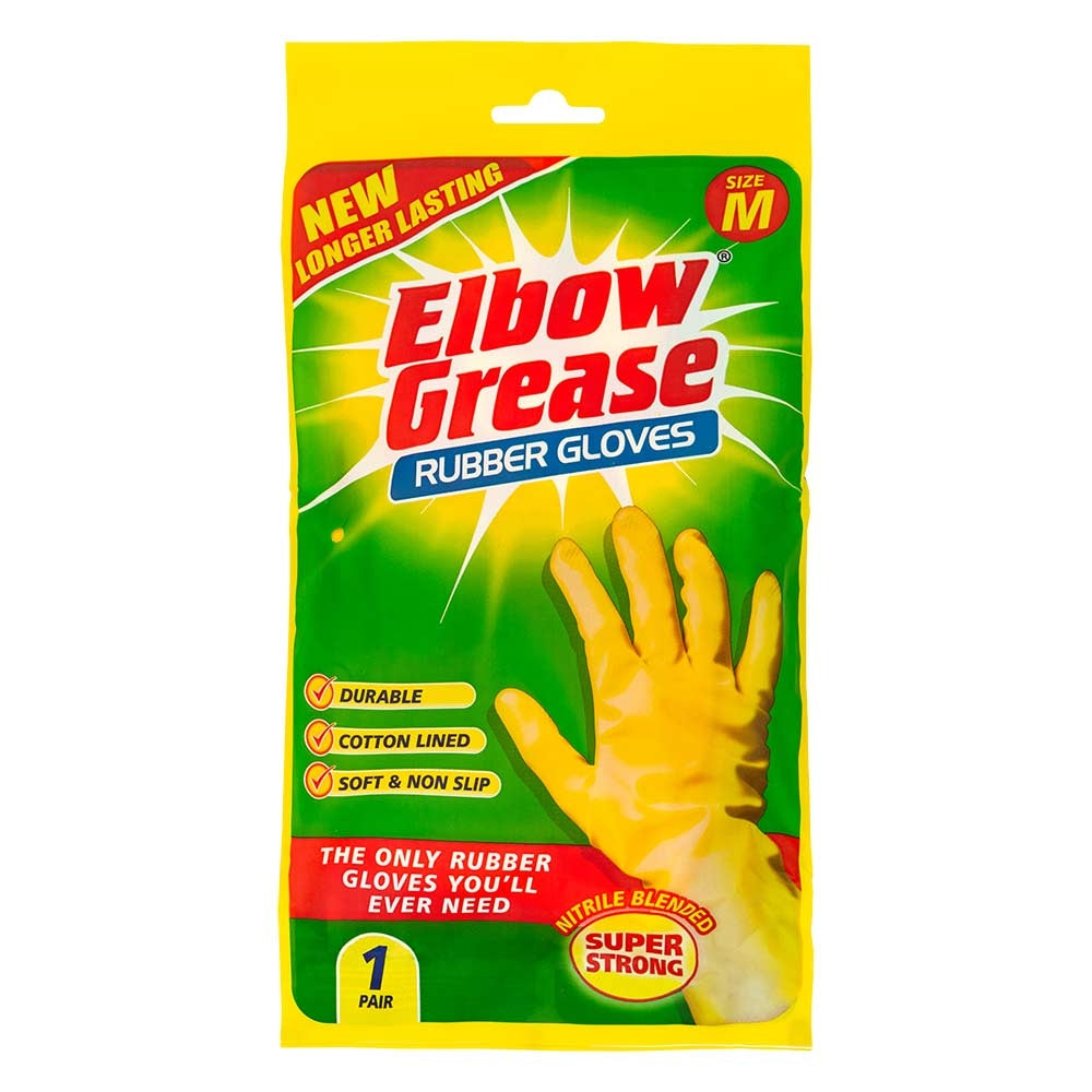 Elbow Grease Super Strong Rubber Gloves | Poundstretcher 317449