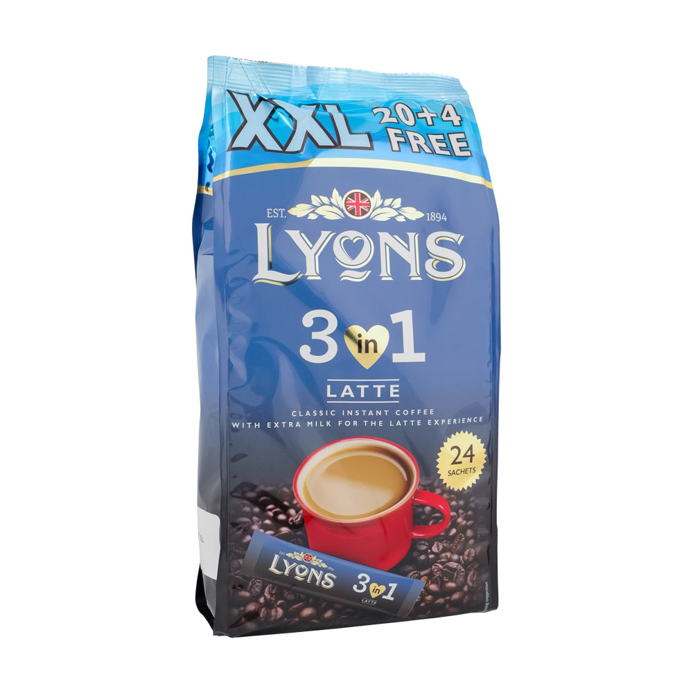 Lyons 3 In 1 Instant Coffee - 24 Sachets 328103