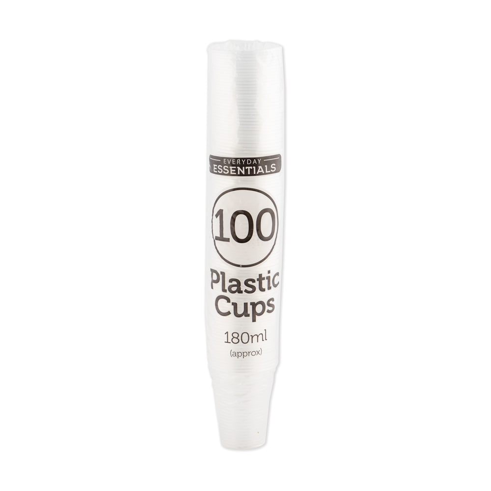 100 Clear Plastic Cups 329211