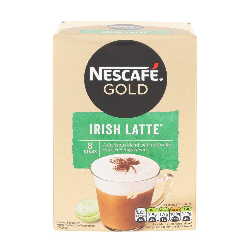 Nescafe Irish Latte 8 X 19.8G Pack | Poundstretcher 329586