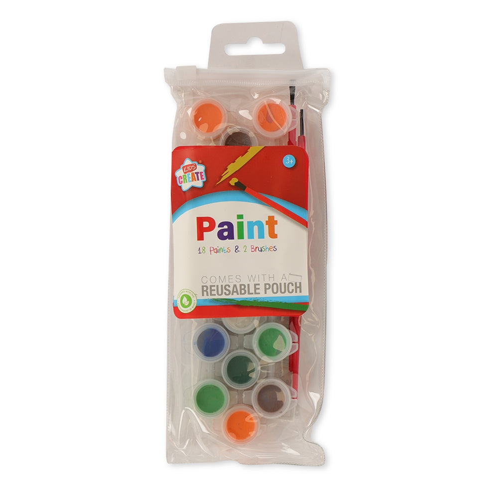 18 Paints & Brush Set 331048
