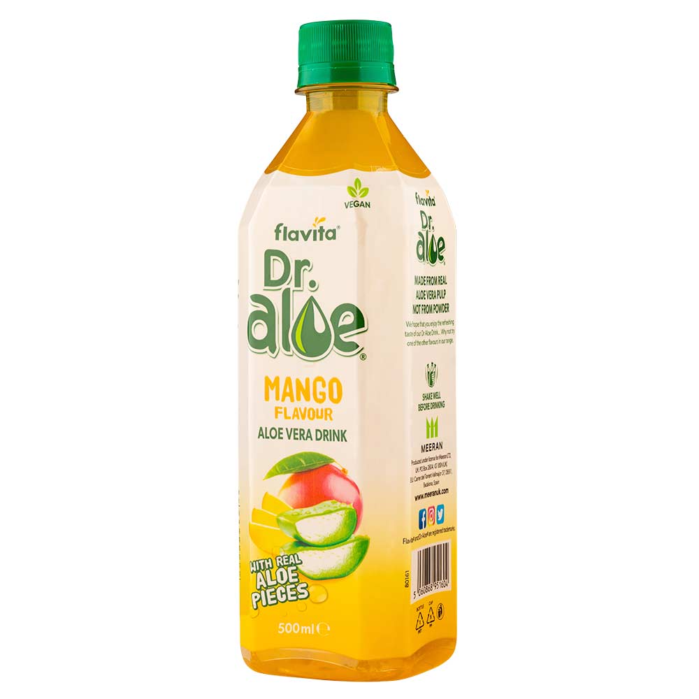 Flavita Dr Aloe Mango Flavour Aloe Vera Drink 500ml