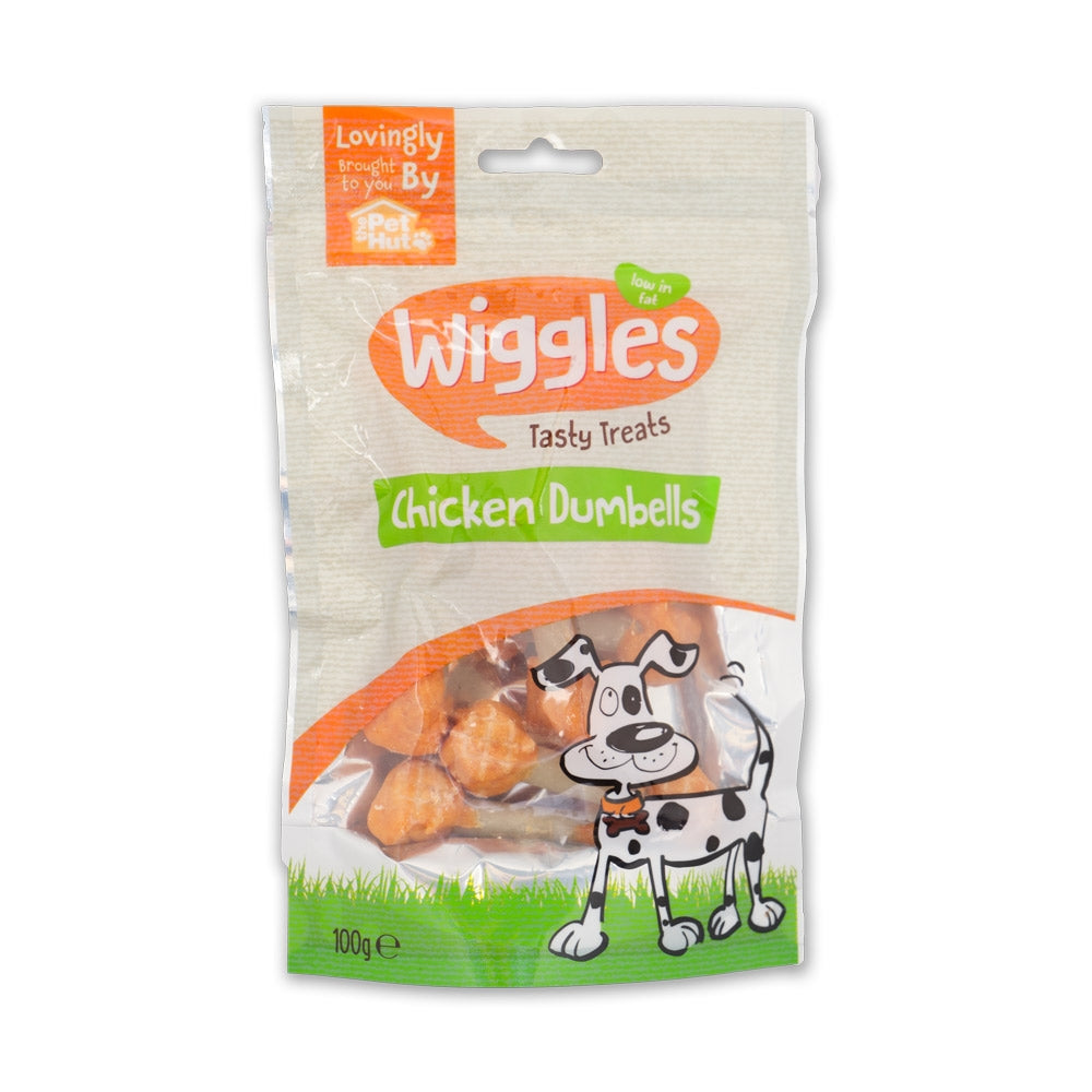 Wiggles Chicken Dumbells 100G 333891