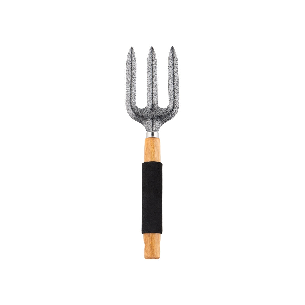 Wooden Gardening Hand Fork - Black 334518