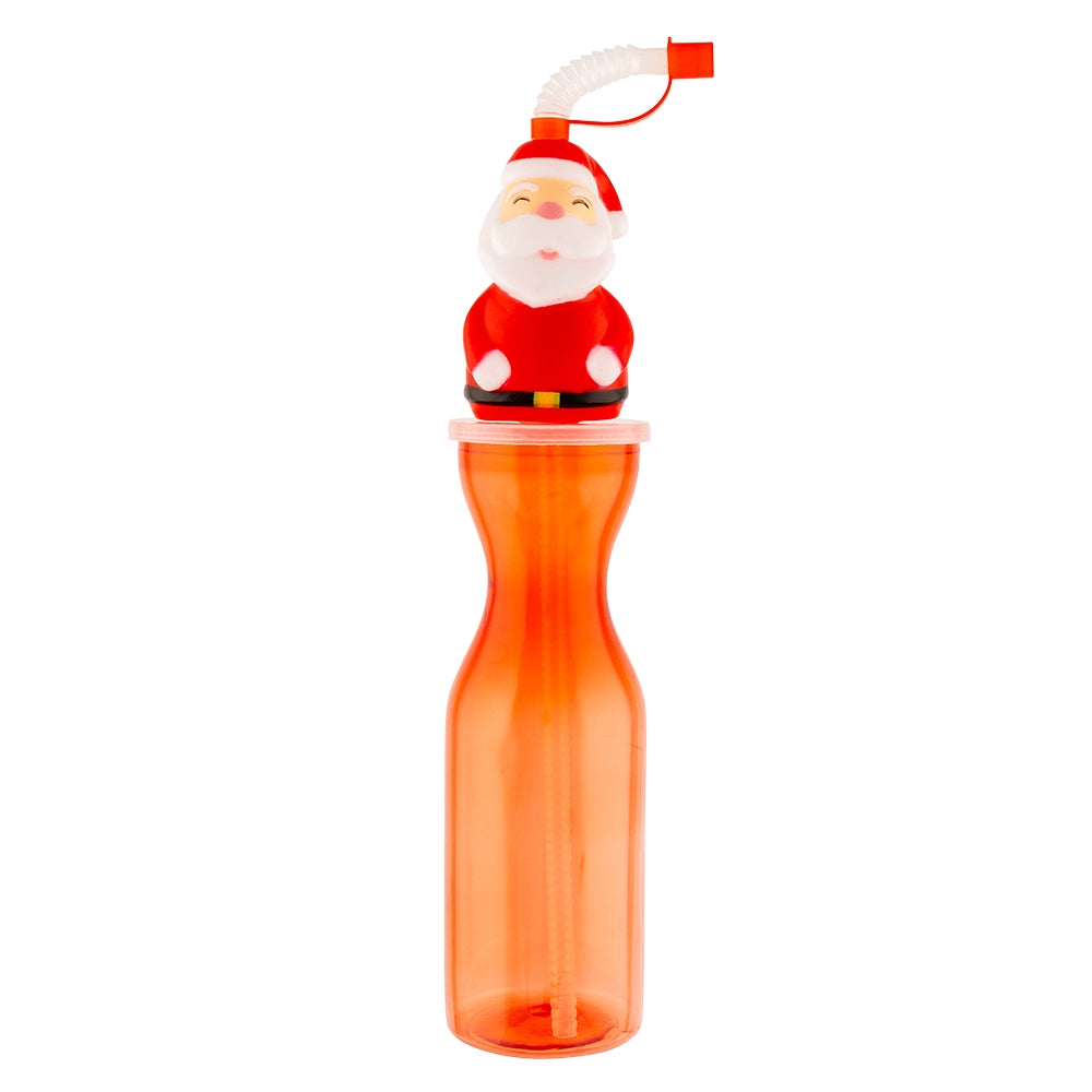 Soft Head Bottle With Straw - Santa 335333 - SANTA