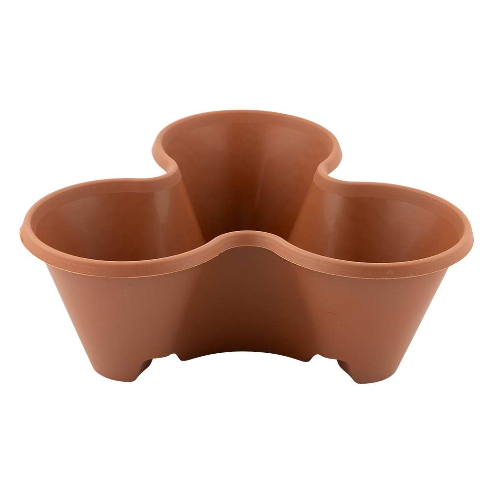 Brown Stacking Planter | Poundstretcher 336075-Brown