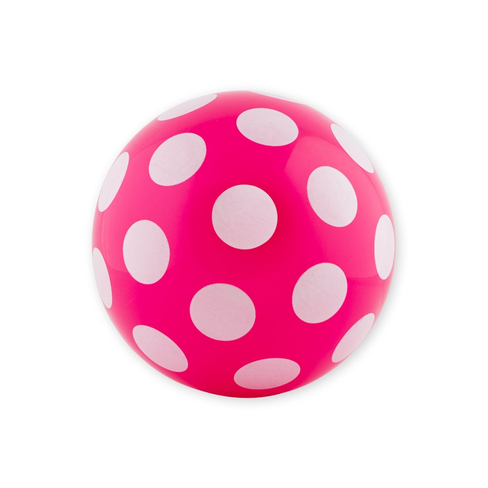 Magenta Spotty Football - 22Cm 336966-magenta