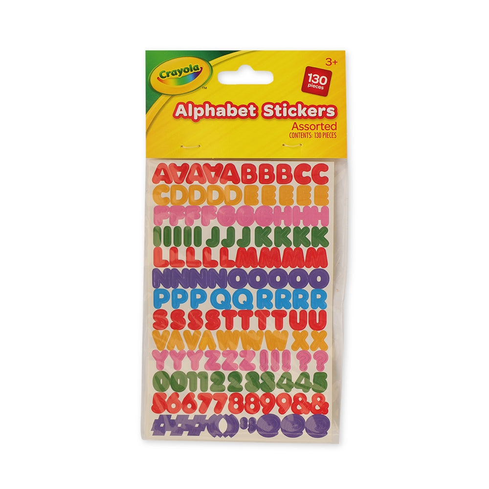 Crayola Alphabet Stickers 130 Pieces 337976