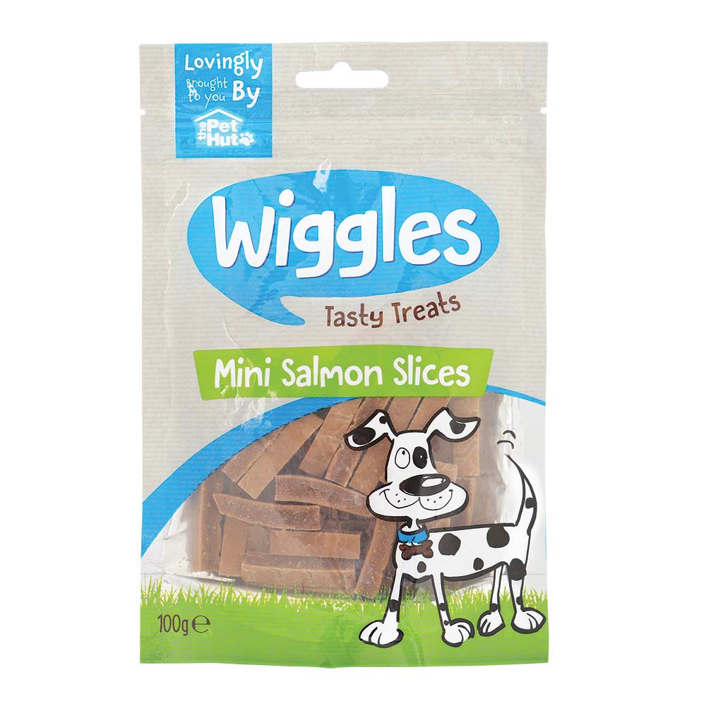 Wiggles Tasty Treats Mini Salmon Slices 100g