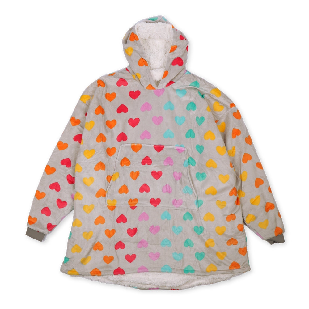 Colourful Heart Oversized Hoodie 338780-COLOURFUL-HEART