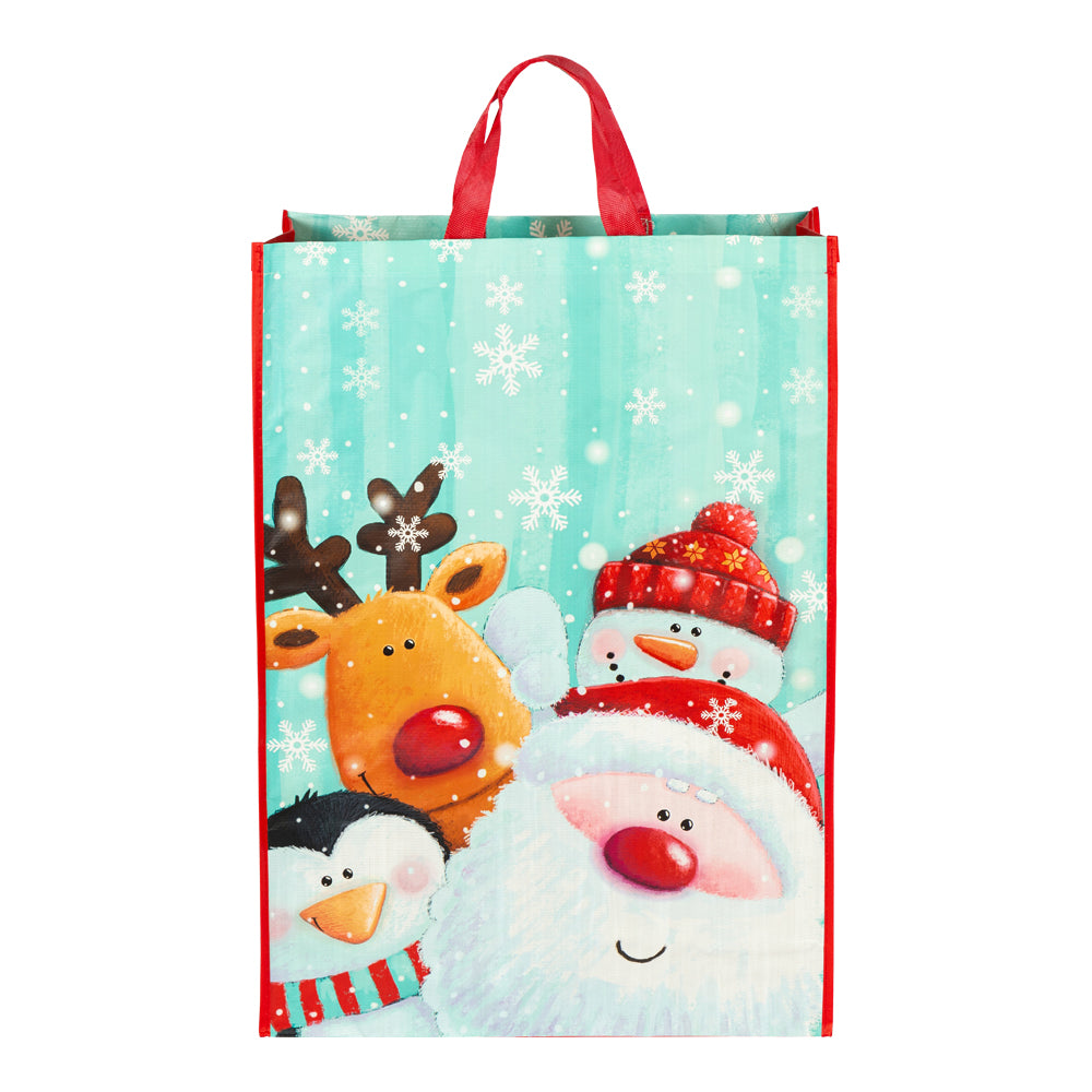 Giant Christmas Snowman Gift Bag (72cm x 50cm x 18cm)