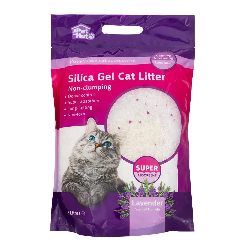 Silica Gel Cat Litter 5 Litre With Lavender | Poundstretcher & Pet Hut 338880