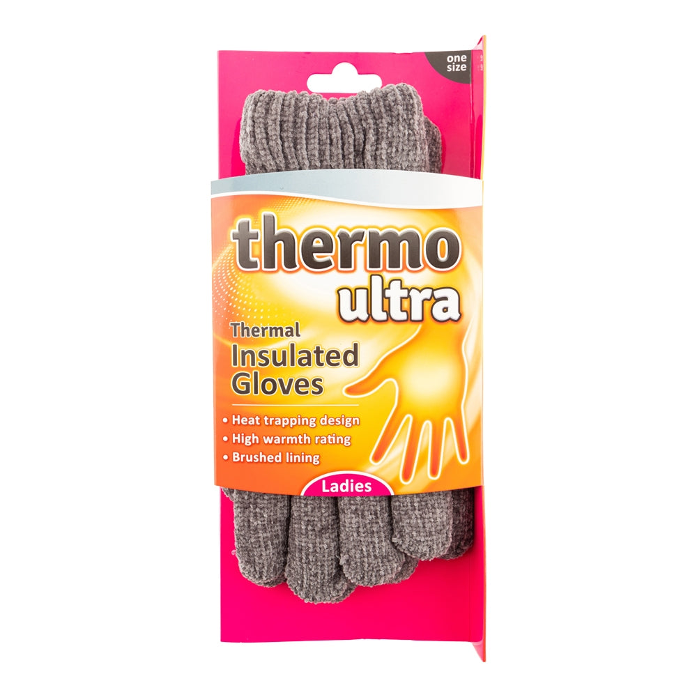 Ladies Purple Thermo Ultra Gloves 338926-grey