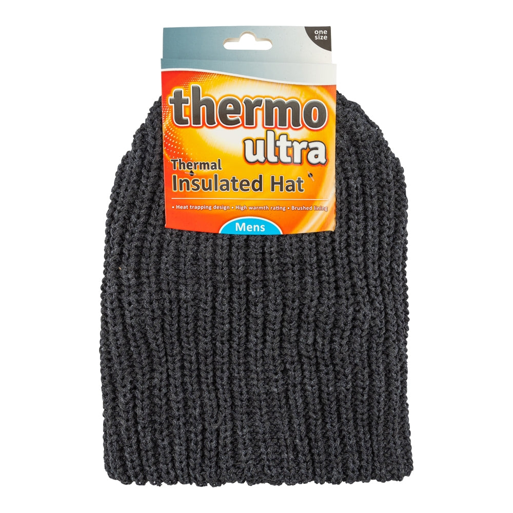 Mens Grey Thermo Ultra Hat 338928-GREY