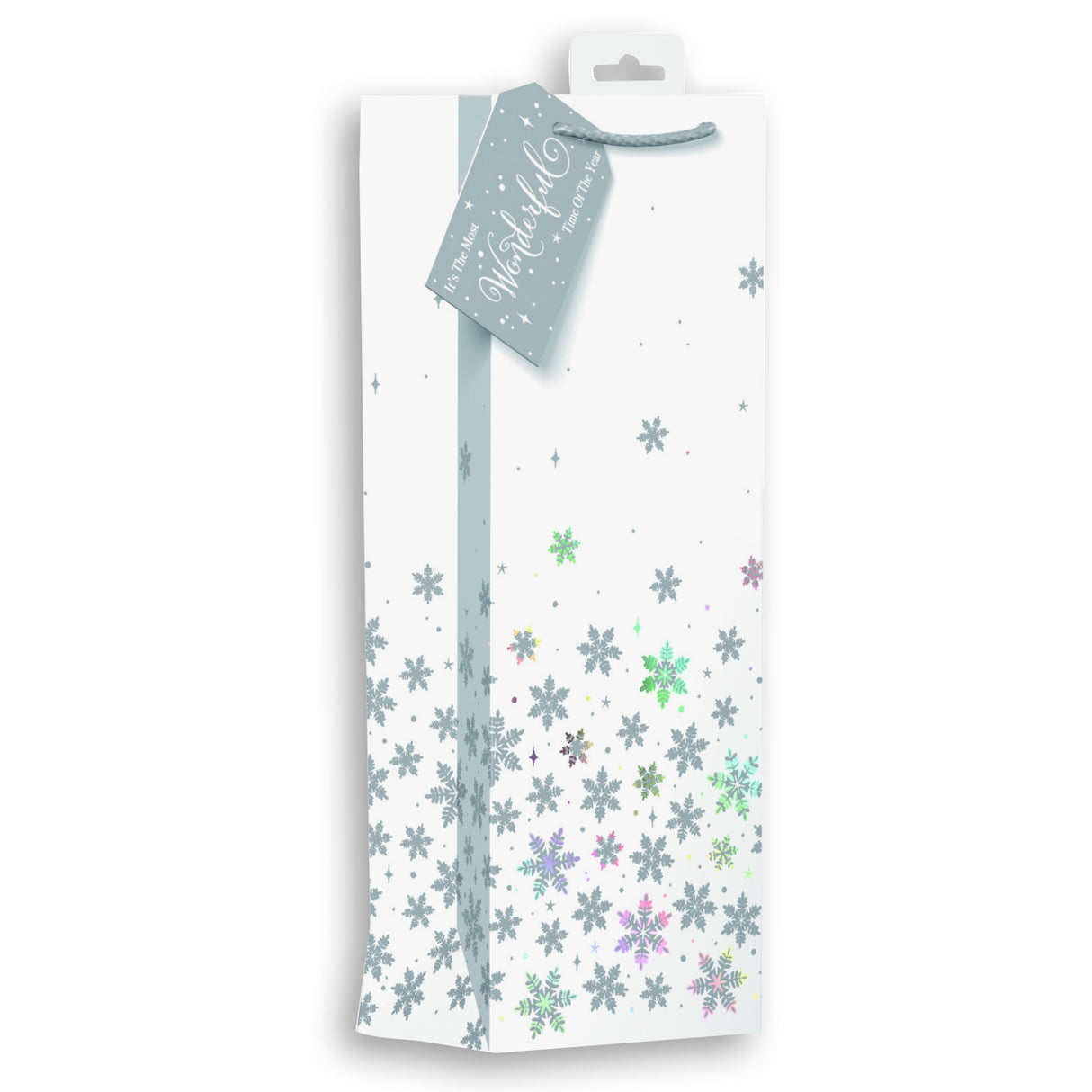 Christmas Ice Snowflakes Bottle Bag 339243
