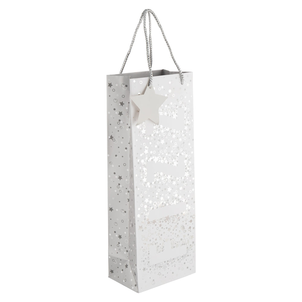 Festive Silver Fizz Bottle Bag 339247